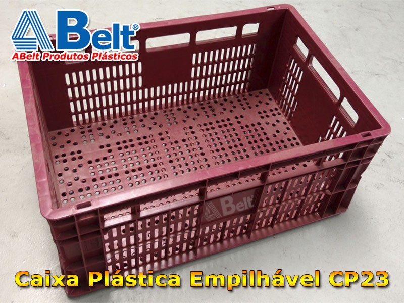 caixa-plastica-empilhavel-cp-23-na-cor-vermelho