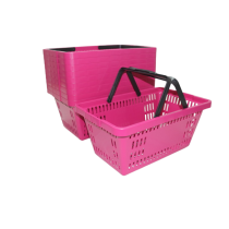 kit 10 cestas de compras CP-16 litros rosa