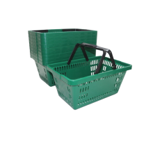 kit 10 cestas de compras CP-16 litros verde