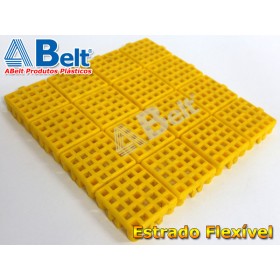 Estrado Flexivel Modular 24x24cm na cor amarela