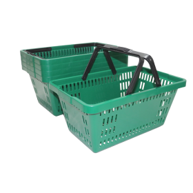 kit 5 cestas de compras CP-16 litros verde