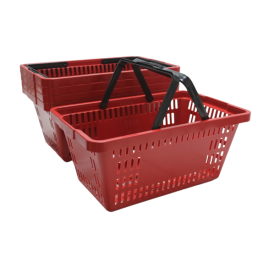 kit 5 cestas de compras CP-16 litros vermelho