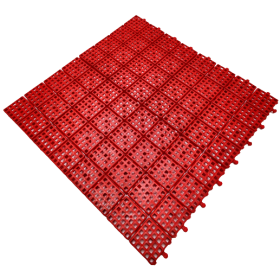 Estrado Flexivel Modular 50x50x1,7cm Vermelho