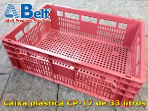 caixa-plastica-cp-17-vermelha-de-33-litros