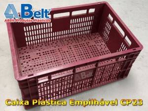 caixa-plastica-empilhavel-cp-23-na-cor-vermelho