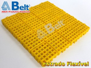 Estrado Flexível 24x24cm na cor amarela