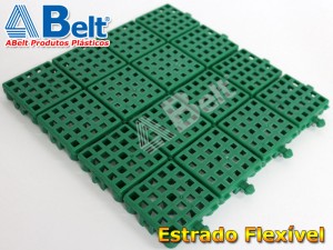 Estrado Flexível 24x24cm na cor verde