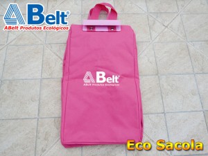 Sacola ecológica rosa