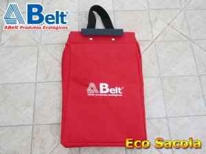 Sacola ecológica vermelha