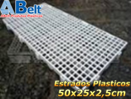 Estrado plástico Abelt 50x25x2,5cm natural